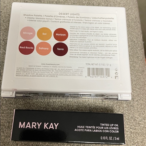 Mary Kay Berry Lip Oil &Flower Desert Lights Eyeshadow Palette Bundle! NIP - Picture 8 of 10